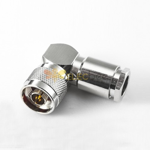 Right Angle N Connector Male Clamp for 7D-FB LMR400