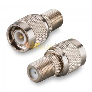TNC Plug Male to F Jack Female RF Coaxial Connector Adapter