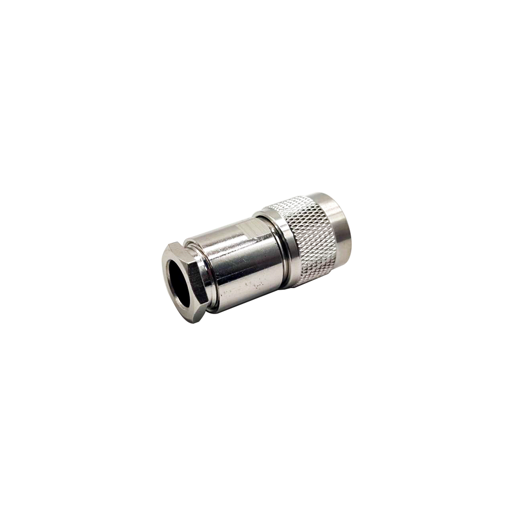 Type N Connector for RG213 Male Straight Clamp for SYV50-7