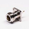 Type N Female Flange Mount Connector Waterproof Receptacle for Panel with extended PTFE
