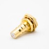 QMA Connector Femme Standard RG178Cable Straight Gold Plating Panel Mount Front Bulkhead Solder Type