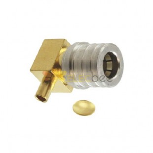 QMA Connector Male Solder 90° 50Ω for Cable