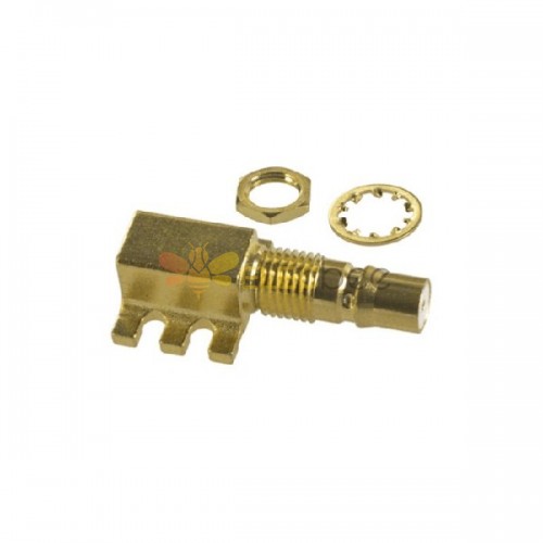 QMA Right Angle PCB Mount Connector Jack Solder Termination