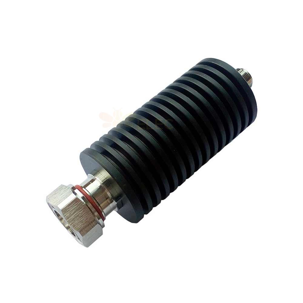 50 W Din-Stecker auf N-Buchse, RF-Koaxial-Festdämpfungsglied, 1–60 dB, 4 G