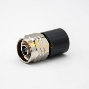 N Connettore di carico maschile Black Lightning Arrester Straight Coaxial Pseudo Load Connector
