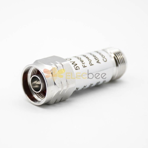 N Tipo Atenuador Masculino Butt-Joint Feminino Straight N RF Coaxial Attenuator Conectores DC-3GHz 5W 10dB Lightning Arrester