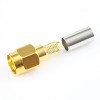 180 Degree SMA Connector Crimp for SYV50-2 Cable Male