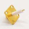 20 peças de conectores SMA Jack com flange de 4 furos banhado a ouro para montagem em painel com PTFE estendido (personalizado)
