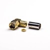 50 Ohm SMA Connector Male 90 Degree Crimp Type for RG6 Coaxial Cable