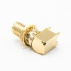 90 Degree PCB SMA Connector Bulkhead Front Mount Jack with Gold Plating