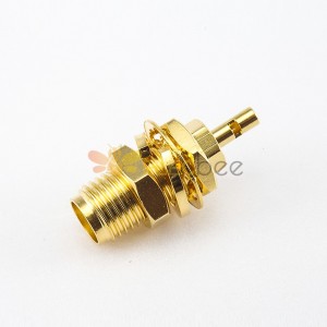 Cable for 1.13MM SMA Connector Female 180 Degree Panel Mount Front Bulkhead Crimp With Solder