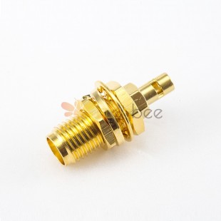 Cable for RG178/1.37mm/1.45mm SMA Connector Female 180 Degree Panel Mount Front Bulkhead Crimp With Solder