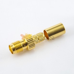 Cable SMA Connector Female 180 Degree Crimp for RG58/RG142/SYV50-3