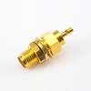 Cable SMA Connector Female Straight Crimp With Solder for 1.13mm/1.32mm Panel Mount Front Bulkhead