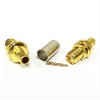 2pcs Coax SMA Cable Connector Straight Female For RG6 Cable