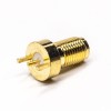 Coax SMA Female Connector 180 Degree Through Hole for PCB Mount