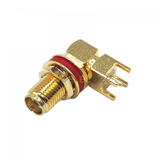 Coax SMA Connector Waterproof Female Right Angle Connector For PCB