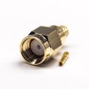 20pcs Crimp Type RP Male SMA Connector 180 Degree Gold Plating 50 Ohm Cable Type RG58
