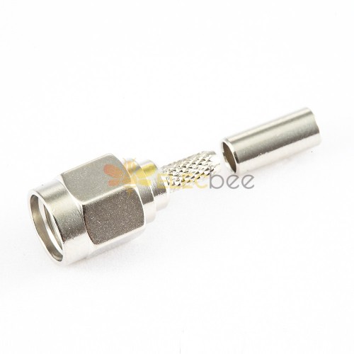 Crimp Type SMA Connector Male Straight for RG174/RG316/LMR100
