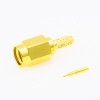Crimp Type SMA Male Connector 180 Degree for RG174/RG316