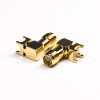 DIP Type SMA Connector 90 Degree Female Panel Mount Gold Plating