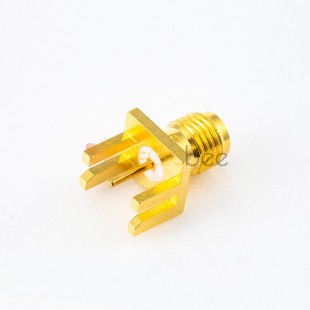 End Launch SMA Connector Female Straight PCB Mount