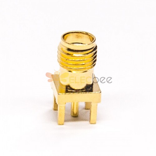 20pcs Female SMA Connector 180 Degree Through Hole for PCB Mount