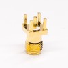 20pcs Female SMA Connector 180 Degree Through Hole for PCB Mount