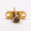 Gold Plated SMA Female Flange 2 Holes for PCB Mount