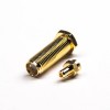 20pcs Gold Plating SMA Connector 180 Degree Female with PTFE Solder Type for 1.37. 1.13 0.81 Cable