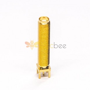 20pcs Jack SMA Connector Straight Through Hole for PCB Mount Gold Plating