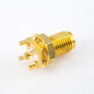 Nut for SMA Connector Front Bulkhead Female Straight DIP Type