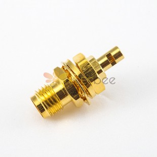 Panneau Mount Front Bulkhead SMA Connector Female 180 Degree Crimp With Solder for RG178/1.37mm/1.45mm