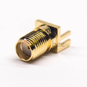 PCB Edge Mount sma Connector Female 180 Degree 50 Ohm Gold Plating