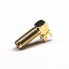 PCB Mount SMA Connector Femme Angled Through Hole Gold Plating