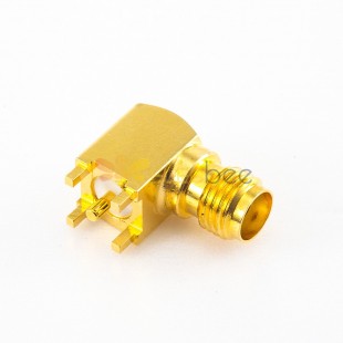 PCB SMA Connector Female Angled DIP Type