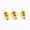 RF Connector SMA Female 180 Degree Bulkhead Solder Type for PCB Mount Gold Plating