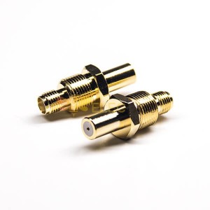 20 piezas conector RF SMA hembra tipo de soldadura de mamparo de 180 grados para montaje en PCB chapado en oro