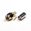 RF Connector SMA Male Straight Crimp Type for Coaxial Cable Gold Plating
