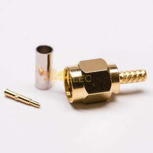 20pcs RG174 SMA Male Connector for Cable Gold Plated Straight