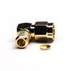 Right Angled SMA Connector Male Crimp Type for RG6 Coaxial Cable