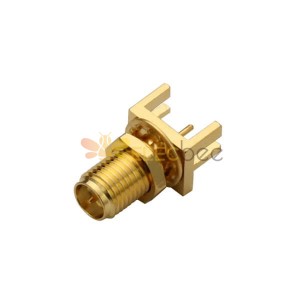 RP-SMA Connectors PCB Edge Mount jack Straight Receptacle Front Bulkhead for 1.57 Board