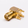 20pcs Conector Jack RP-SMA Angulado Banhado a Ouro para PCB