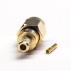 RP SMA Male Connector Straight Crimp Type Gold Plating for Cable 5D-FB