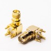 20pcs RP SMA RP Female Connector Angled DIP Type for PCB Mount