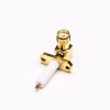 SMA 2 Hole Flange Mount Jack Solder Attachment for Coaxial Cable
