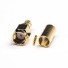 SMA 50 Ohm Connector Male 180 Degree Crimp Type Gold Plating