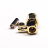 SMA 50ohm Male Right Angled Connector Crimp Type for Coaxial Cable RG316