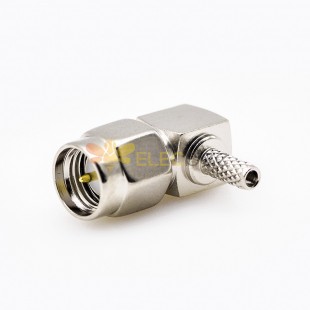 SMA Cable Connector Male 90 Degree Crimp for RG174/RG316