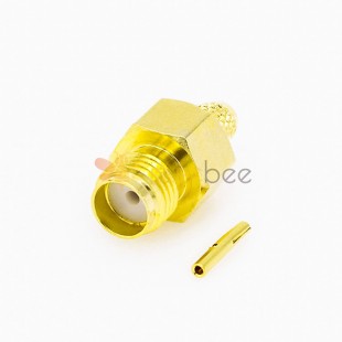 SMA Cable Types Connector Female 180 Degree Crimp for SYV-50-2-2